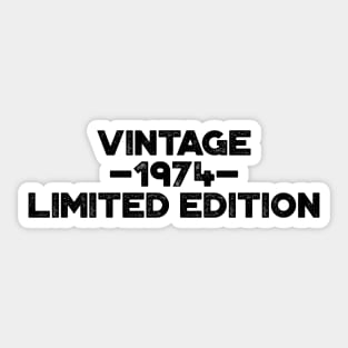 Vintage 1974 Limited Edition 50th Birthday Sticker